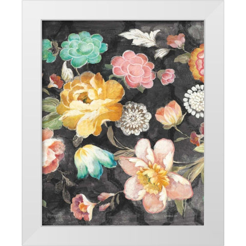 Garden of Delight Black III White Modern Wood Framed Art Print by Nai, Danhui