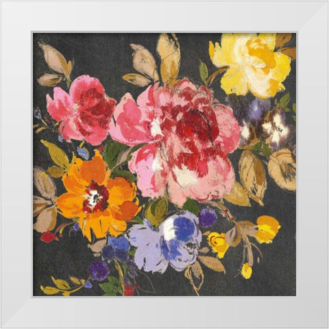 Summer Garden II Black White Modern Wood Framed Art Print by Wild Apple Portfolio