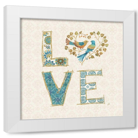 Love Tales IV White Modern Wood Framed Art Print by Brissonnet, Daphne