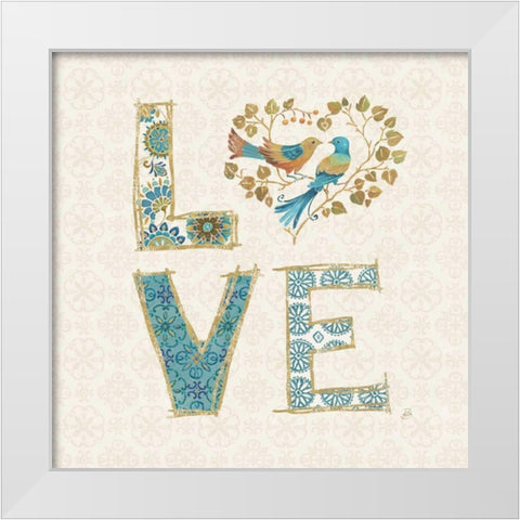 Love Tales IV White Modern Wood Framed Art Print by Brissonnet, Daphne