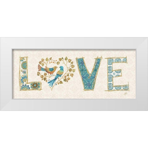 Love Tales VI White Modern Wood Framed Art Print by Brissonnet, Daphne