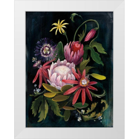 Flower Show II White Modern Wood Framed Art Print by Purinton, Julia
