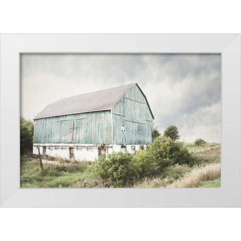 Late Summer Barn I Crop White Modern Wood Framed Art Print by Urquhart, Elizabeth