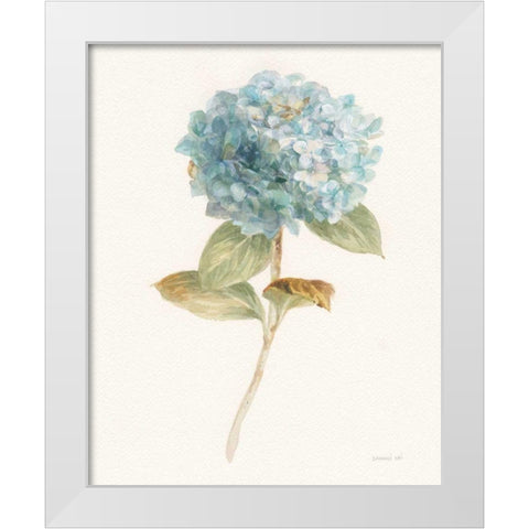 Garden Hydrangea White Modern Wood Framed Art Print by Nai, Danhui