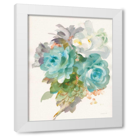 Garden Bouquet III Crop White Modern Wood Framed Art Print by Nai, Danhui