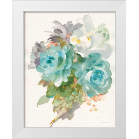 Garden Bouquet III Crop White Modern Wood Framed Art Print by Nai, Danhui