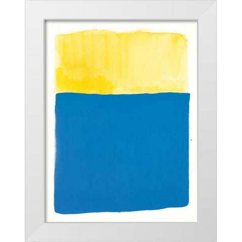 Slip and Slide White Modern Wood Framed Art Print by Schick, Mike