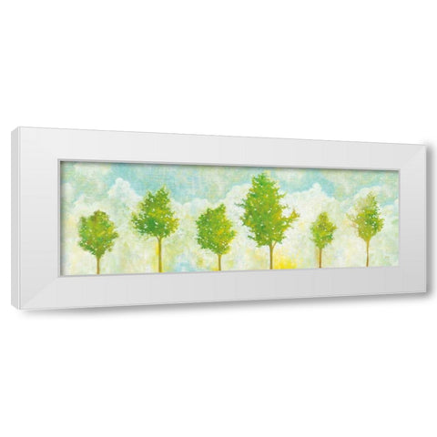 Golden Hour V White Modern Wood Framed Art Print by Averinos, Melissa