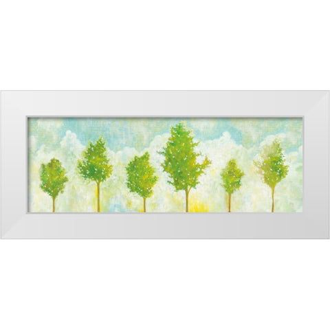 Golden Hour V White Modern Wood Framed Art Print by Averinos, Melissa