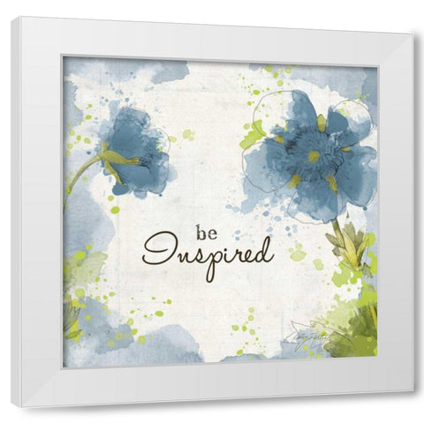 You Shine I Blue Be Inspired White Modern Wood Framed Art Print by Pertiet, Katie
