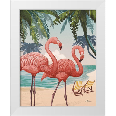 Welcome to Paradise VIII White Modern Wood Framed Art Print by Penner, Janelle