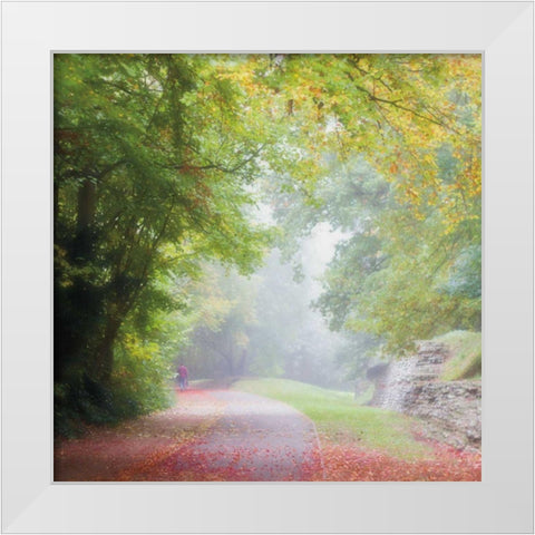 Into the Light White Modern Wood Framed Art Print by Bevan, Keri