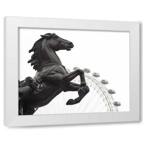 London Eye I White Modern Wood Framed Art Print by Bevan, Keri
