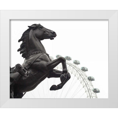 London Eye I White Modern Wood Framed Art Print by Bevan, Keri