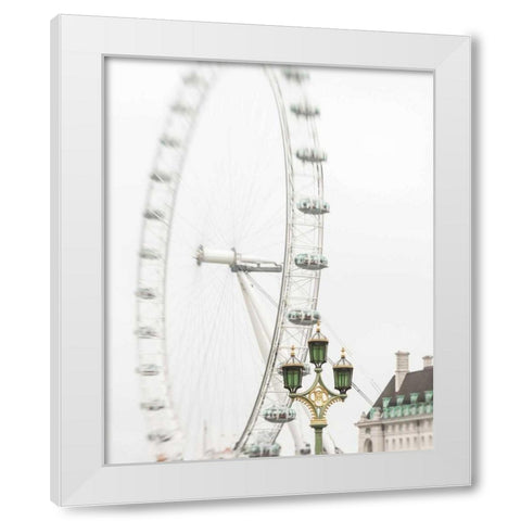London Eye II White Modern Wood Framed Art Print by Bevan, Keri