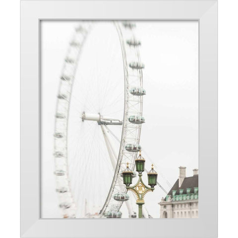 London Eye II White Modern Wood Framed Art Print by Bevan, Keri