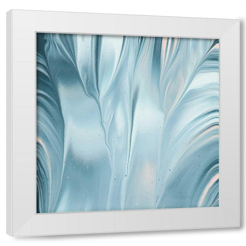 Flowing Water III White Modern Wood Framed Art Print by Rhue, Piper