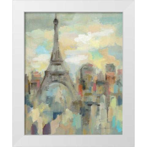 Paris Impression White Modern Wood Framed Art Print by Vassileva, Silvia
