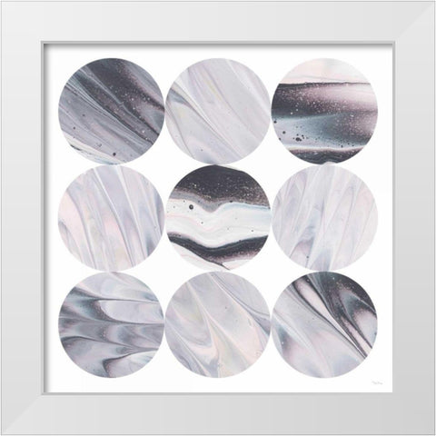 Dark Matter III White Modern Wood Framed Art Print by Rhue, Piper