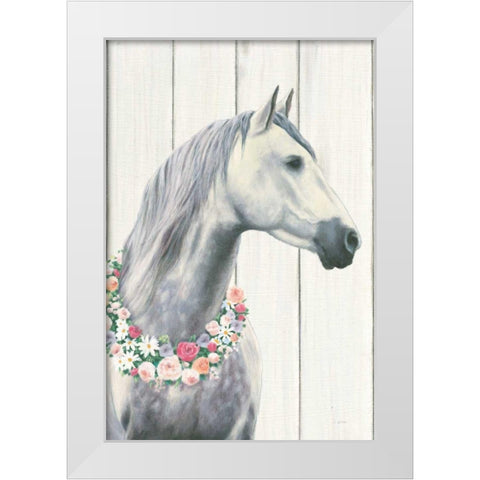 Spirit Stallion I on Wood no Lace White Modern Wood Framed Art Print by Wiens, James