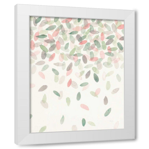 Spring Cascade II White Modern Wood Framed Art Print by Marshall, Laura