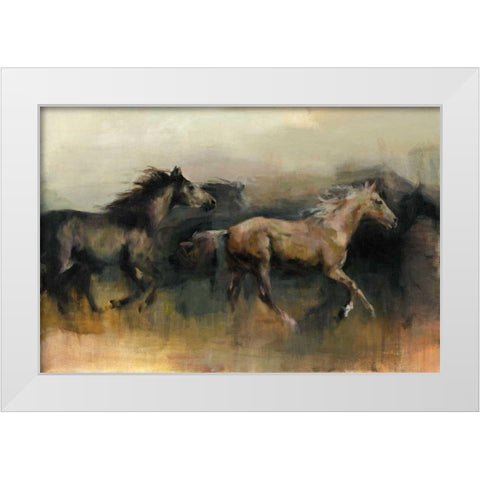 Roaming the West White Modern Wood Framed Art Print by Hageman, Marilyn