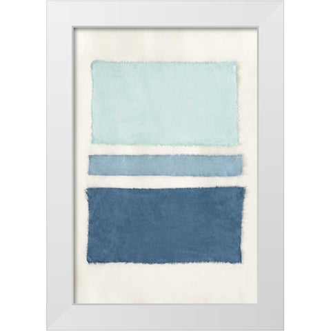 Painted Weaving V Crop White Modern Wood Framed Art Print by Rhue, Piper