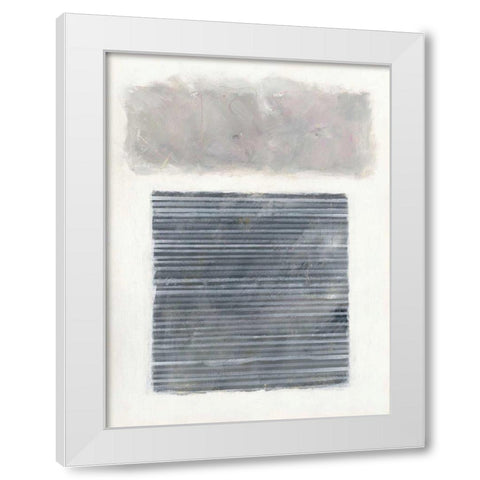 Venetian Gray White Modern Wood Framed Art Print by Schick, Mike