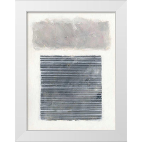 Venetian Gray White Modern Wood Framed Art Print by Schick, Mike