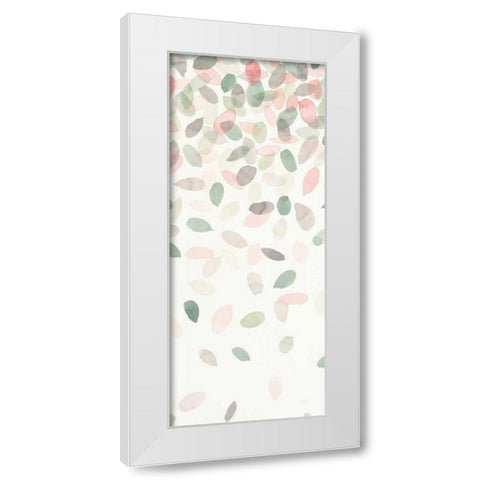 Spring Cascade III White Modern Wood Framed Art Print by Marshall, Laura