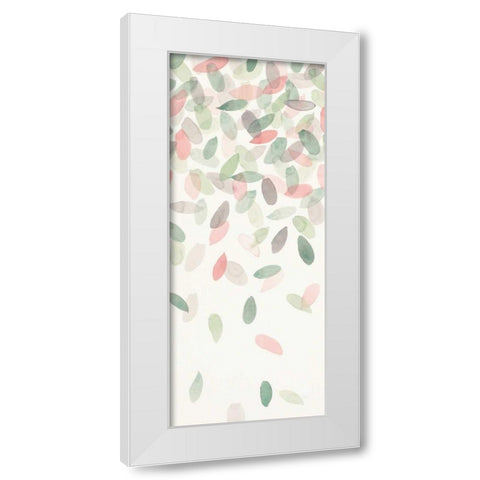 Spring Cascade IV White Modern Wood Framed Art Print by Marshall, Laura
