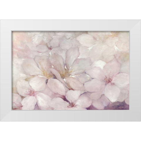 Apple Blossoms White Modern Wood Framed Art Print by Purinton, Julia
