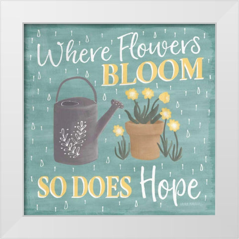 Smitten With Spring VI White Modern Wood Framed Art Print by Marshall, Laura