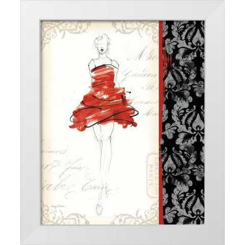 French Couture II White Modern Wood Framed Art Print by Tillmon, Avery