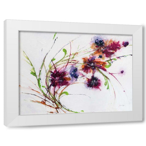 Fluff White Modern Wood Framed Art Print by Griggs, Jan