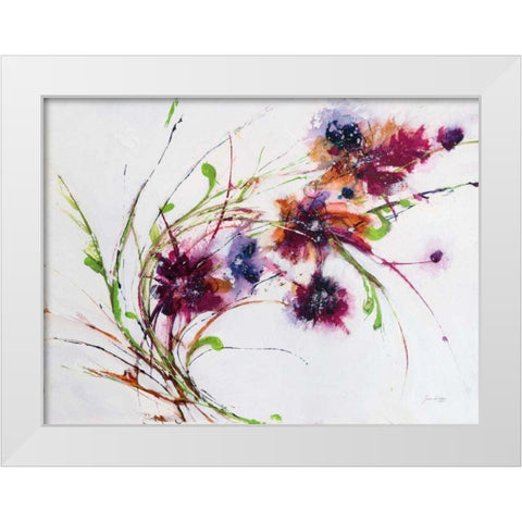 Fluff White Modern Wood Framed Art Print by Griggs, Jan