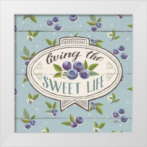 Sweet Life VIII White Modern Wood Framed Art Print by Penner, Janelle