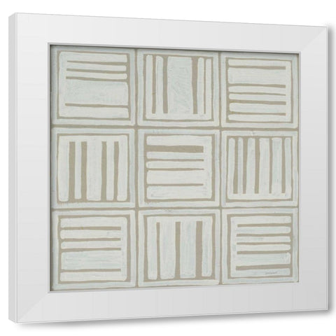 Bambala I White Modern Wood Framed Art Print by Lovell, Kathrine