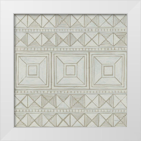 Bambala IV White Modern Wood Framed Art Print by Lovell, Kathrine