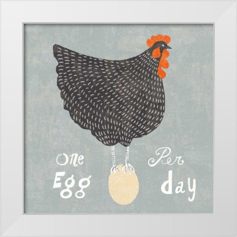 Fresh Eggs I White Modern Wood Framed Art Print by Schlabach, Sue