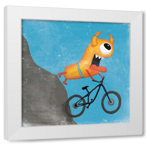 Xtreme Monsters I White Modern Wood Framed Art Print by Adams, Sarah