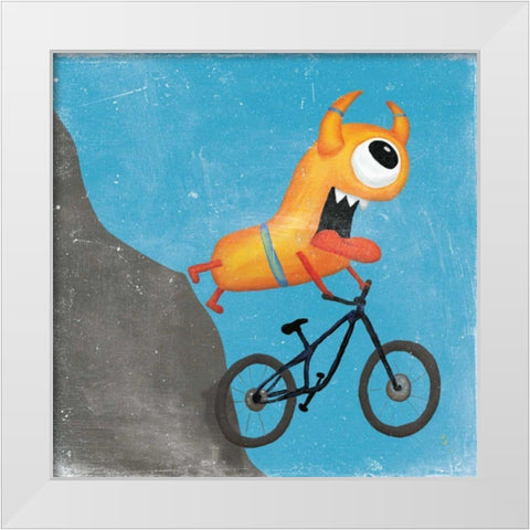 Xtreme Monsters I White Modern Wood Framed Art Print by Adams, Sarah