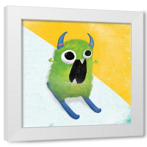 Xtreme Monsters II White Modern Wood Framed Art Print by Adams, Sarah
