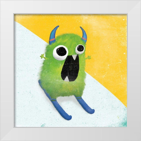 Xtreme Monsters II White Modern Wood Framed Art Print by Adams, Sarah