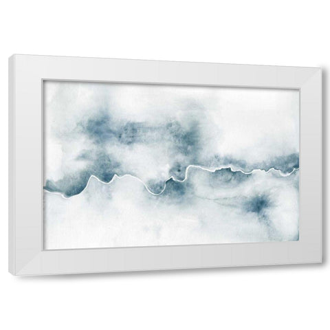 Flow White Modern Wood Framed Art Print by Marshall, Laura