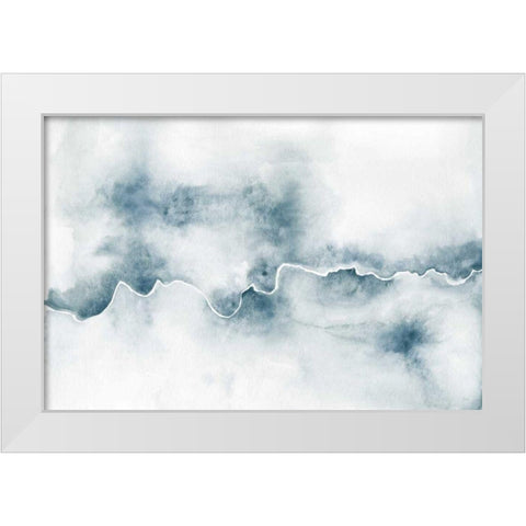 Flow White Modern Wood Framed Art Print by Marshall, Laura
