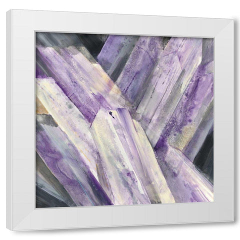Glacier Ice White Modern Wood Framed Art Print by Hristova, Albena