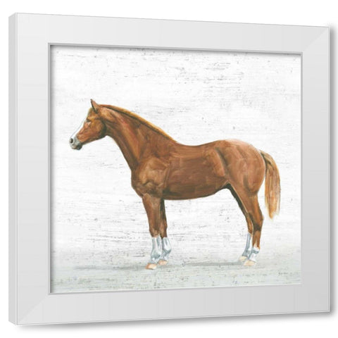 Natural Charm II Sq on Wood White Modern Wood Framed Art Print by Adams, Emily