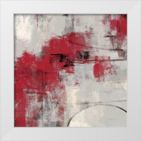 Stone Gardens II Red White Modern Wood Framed Art Print by Vassileva, Silvia