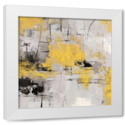 Stone Gardens III Yellow White Modern Wood Framed Art Print by Vassileva, Silvia